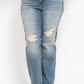 Judy Blue - High Waist Dad Straight Jeans