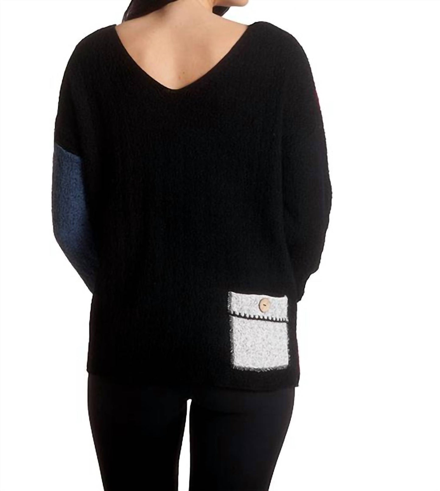 French Kyss - Boucle Reversible V-Neck Top