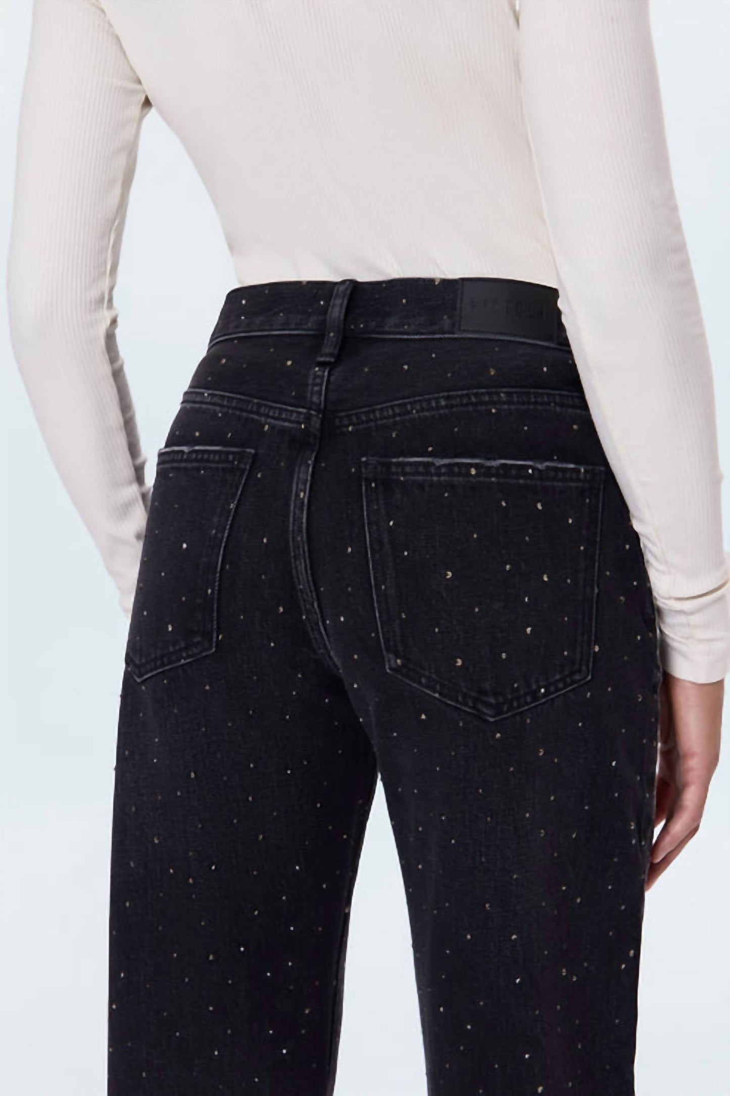 Pistola - Lexi Mid Rise Bowed Straight Jeans