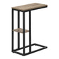 Accent Table, C-Shaped, Marble Look Contemporary & Modern Convenient Design