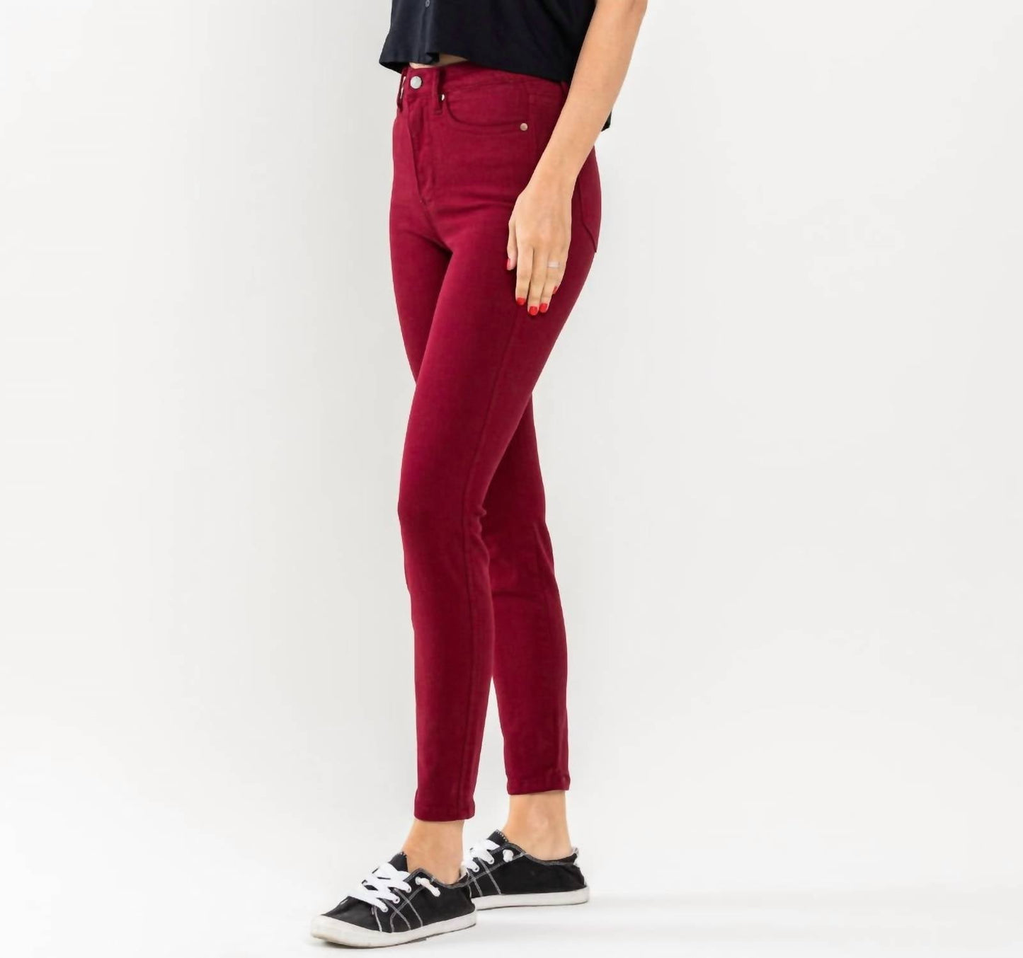 Judy Blue - High Waist Tummy Control Garment Dyed Skinny Jeans