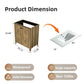 Folding Floor Cabinet With Ceramic Sink, Space Saving
