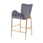 Fabric Counter Height Bar Stools (Set of 2)