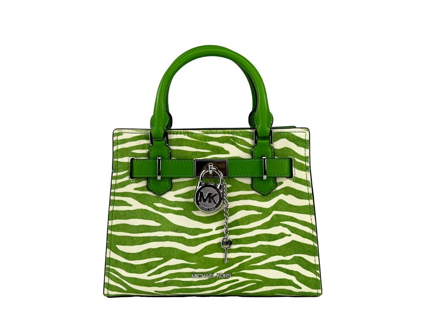 Michael Kors - Women's Hamilton Leather Zebra Print Satchel Crossbody