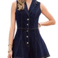 Entro - Ellie Sleeveless Button Down Denim Romper