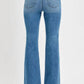 Risen - Full Size Front Patch Pocket Flare Jeans Plus Size