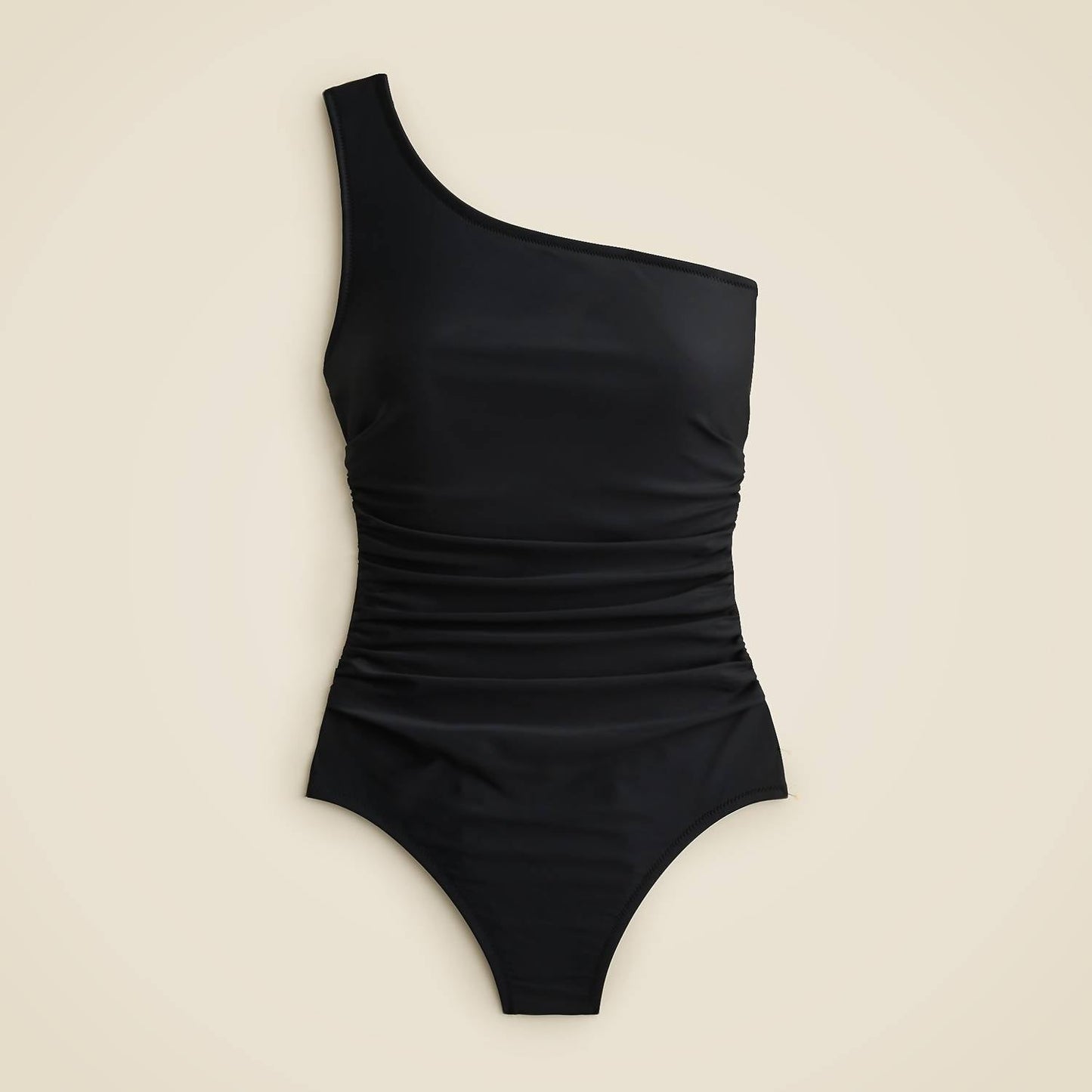 J.Crew - स्लीक रुच्ड वन शोल्डर वन पीस स्विमसूट
