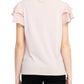 Adrianna Papell - Double Flutter Sleeve Moss Crepe Top