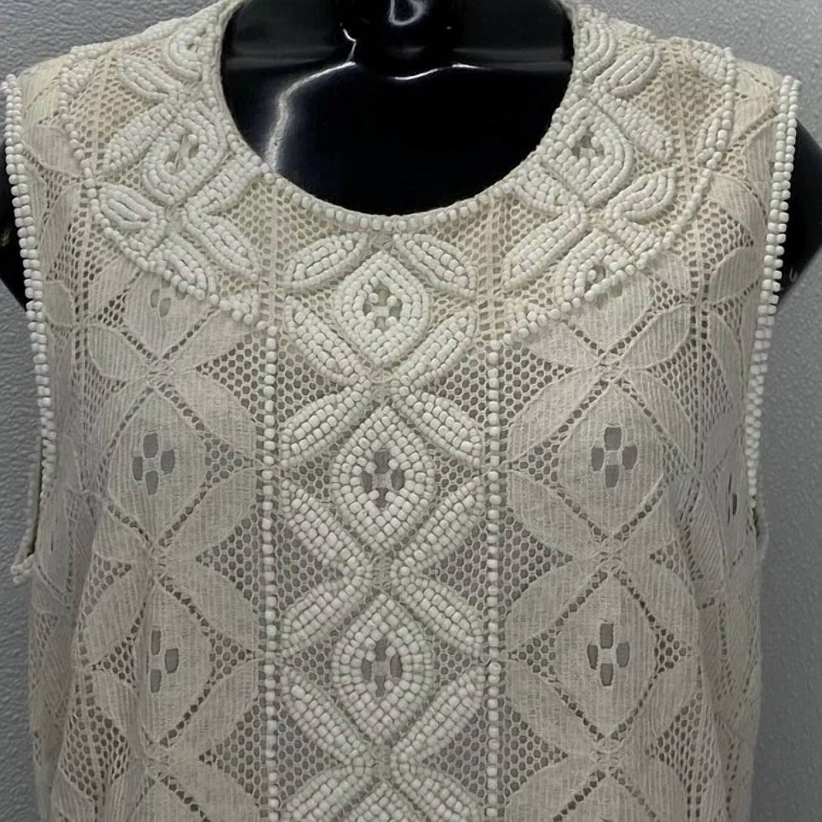 Tory Burch - Women's Beaded Lace Sleeveless Top