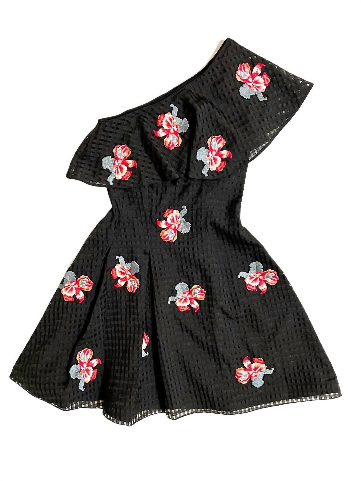 Sachin & Babi - Anita Embroidery One Shoulder Dress