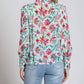 Apny - Puff Sleeve Blouse With Ruched Detail