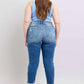 Judy Blue - Mid Rise Button Fly Distressed Boyfriend Jeans