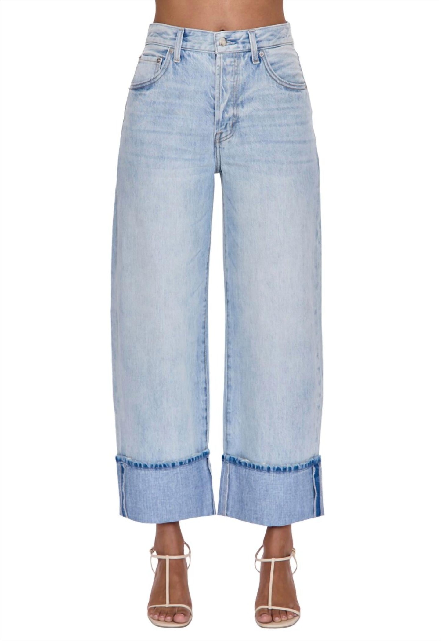 Pistola - Women's Ryder High Rise Cuffed Straight Jeans