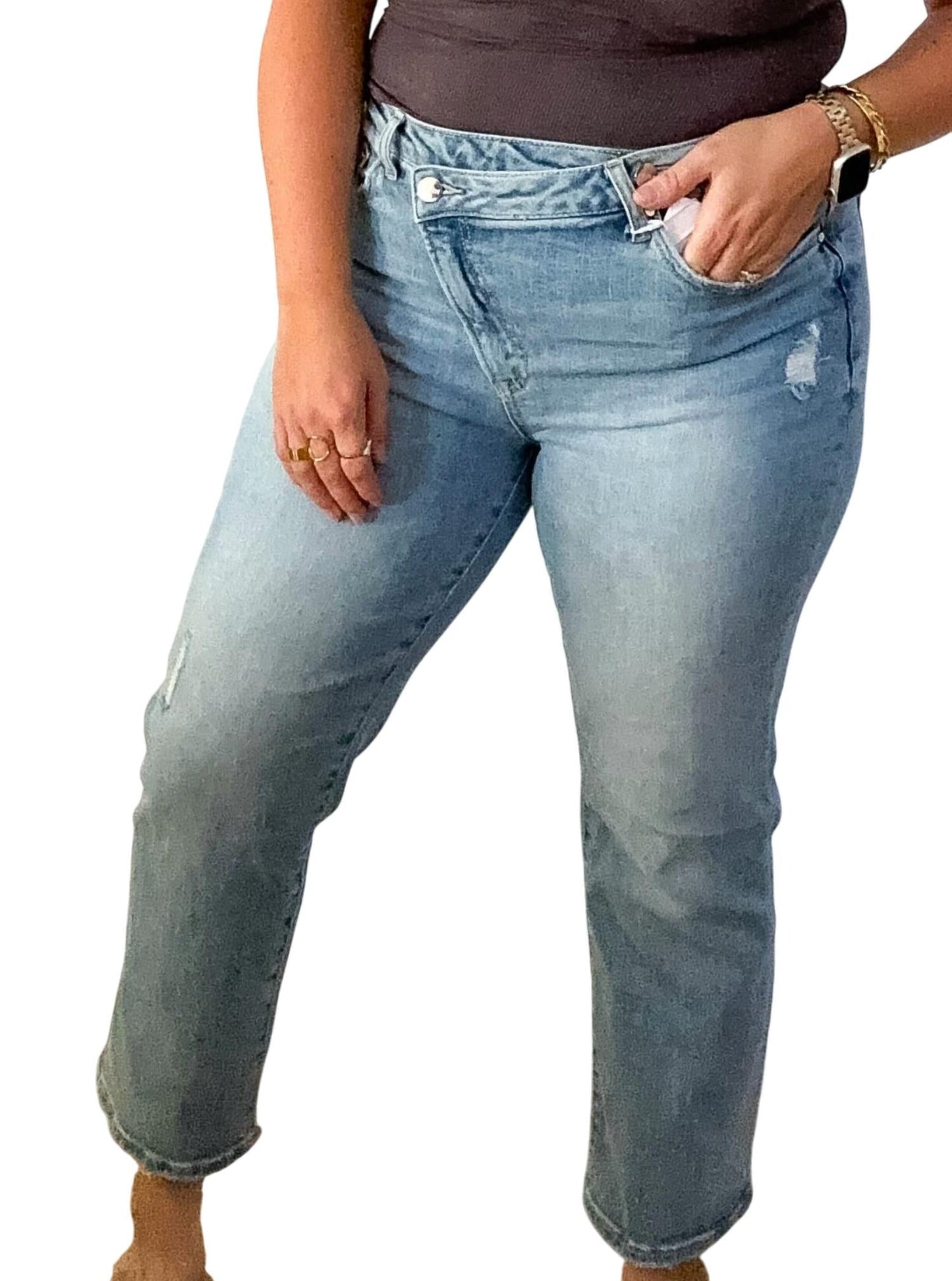 Risen - High Rise Crossover Jeans