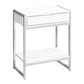 Accent Side Table, Storage Drawer, Spacious Tabletop