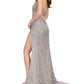 Ashleylauren - Crystal Beadwork Strapless Gown