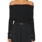 A.L.C. - Evelyn Merino Off Shoulder Top
