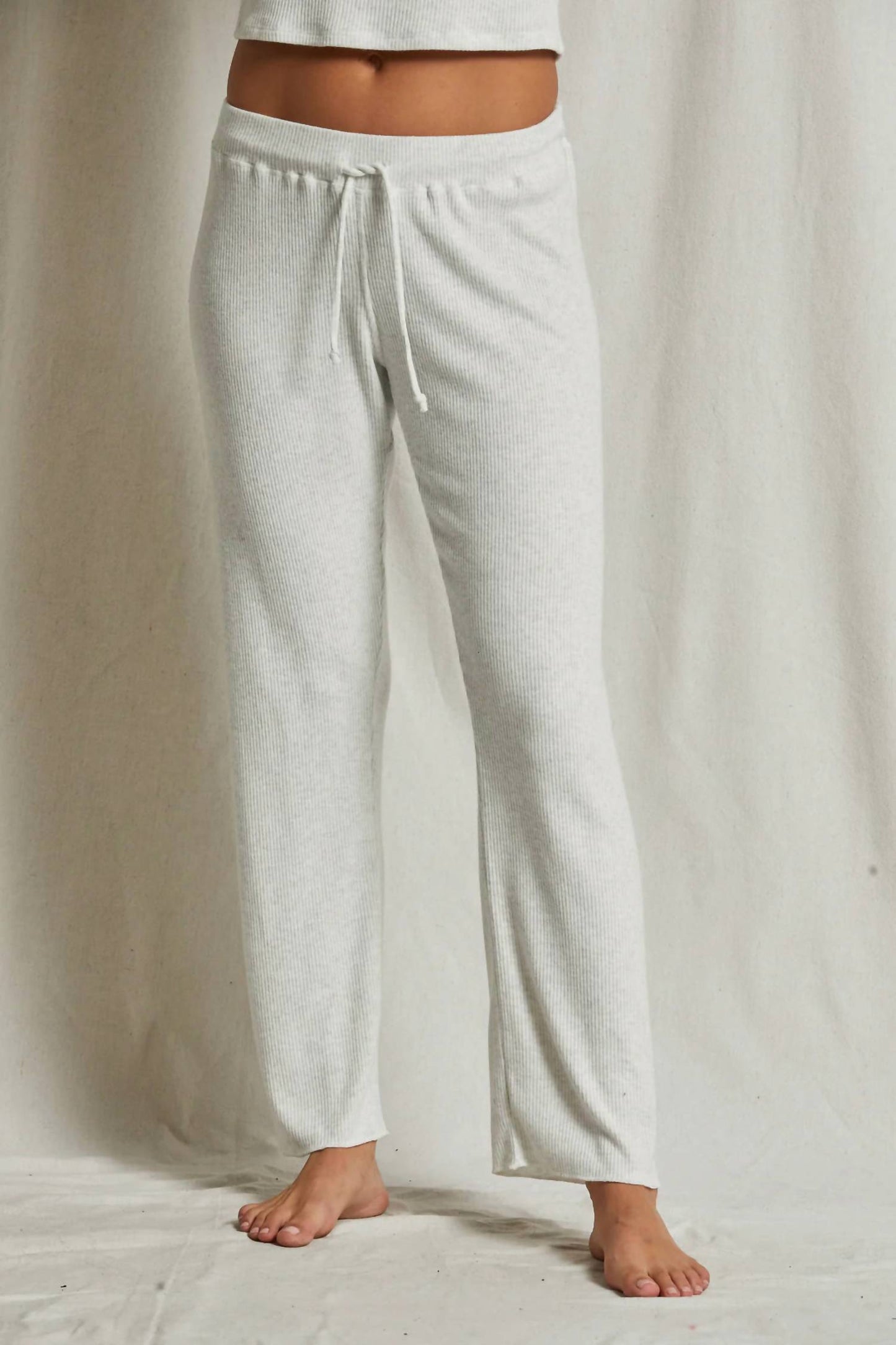 Perfectwhitetee - Leann Sweater Rib Pant