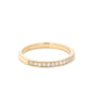 Aamiaa - 0.22 Carat Natural Diamond Channel Set Band Ring - Size 6.5