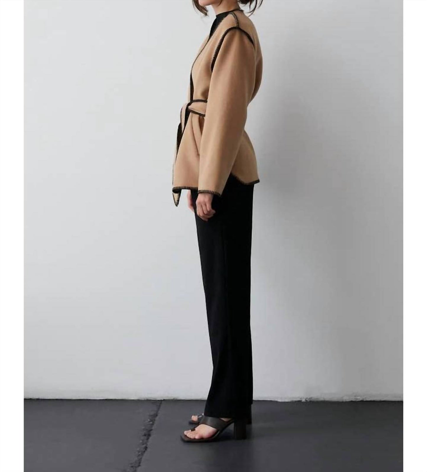 Crescent - Kendra Wool Blend Wrap Coat