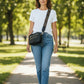 Bella + Carina - Women's Multi Zipper Crossover Body Bag