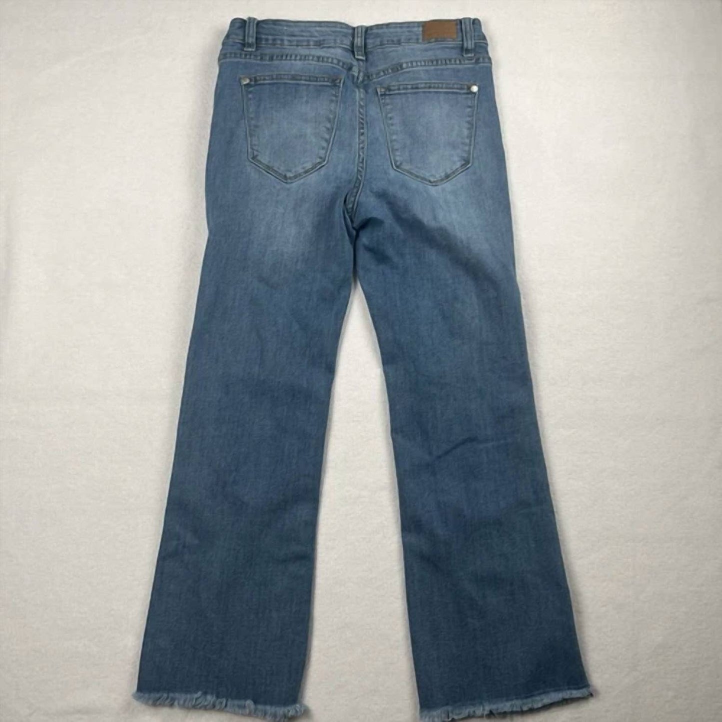 Judy Blue - Women's Distressed Relaxed Crop Flare Jeans