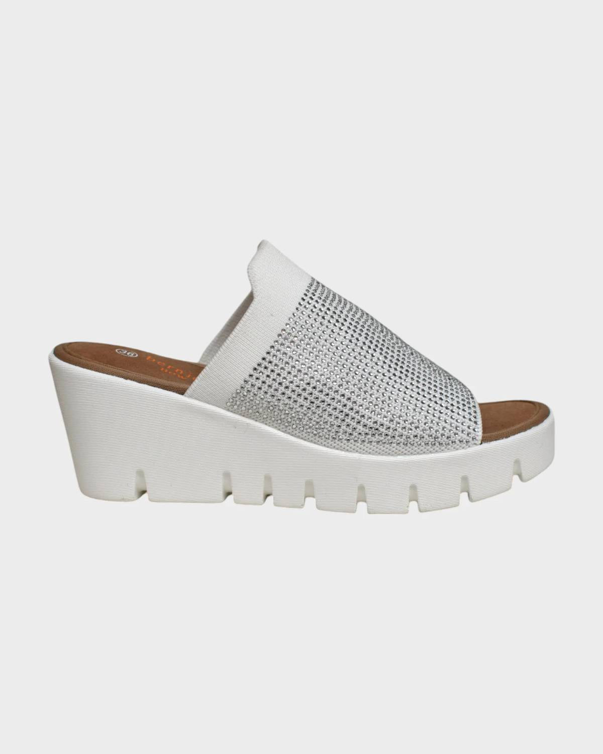 Bernie Mev - Women's Venti Crystals Slip On Sandal