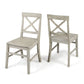 Plethora Dining Chair With X-Shaped Back (Set of 2)