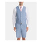 RALPH LAUREN Mens Light Blue Heather Button Down Vest L