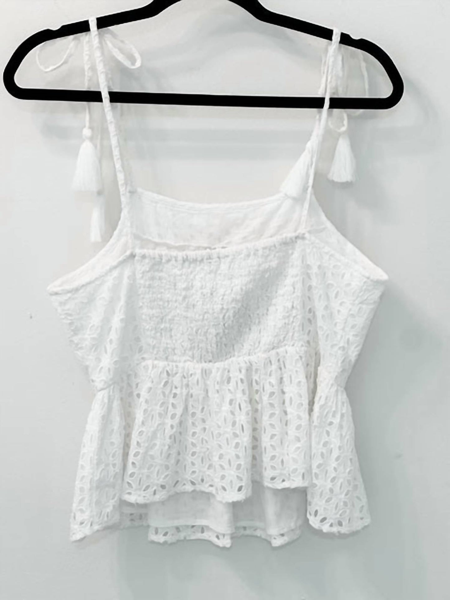 En Creme - Women's Ellie Eyelet Top