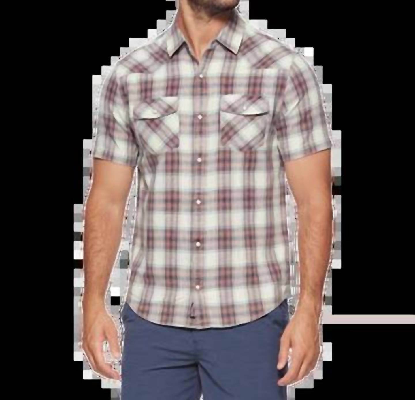 Flags & Anthem - Landrum SS Vintage Wash Western Pearl Snap
