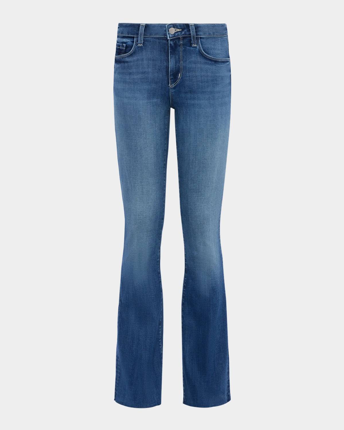 L'Agence - Sneeki Low Rise Sneaker Straight Leg Jean