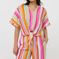 Esqualo - Striped knot blouse