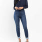 Judy Blue - Waist Pull On Slim Fit Cuffed Jeans