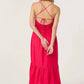 Astr - Eleni Linen-blend Midi Dress