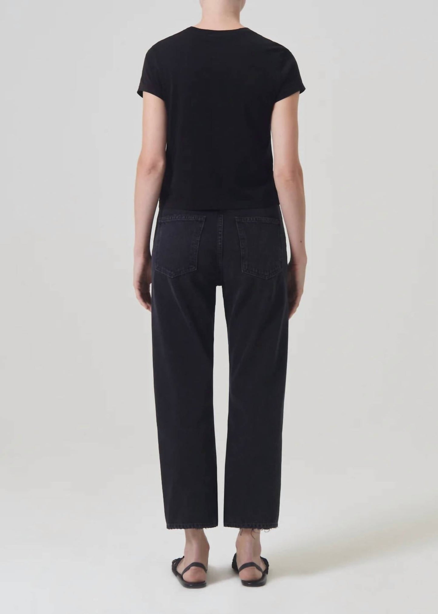 Agolde - 90's Crop Mid Rise Straight Jeans