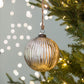 Set of 4 Silver Mercury Glass Christmas Ornaments – Sparkling Holiday Décor