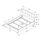 Queen Size Upholstered Bed, Transitional - Beige