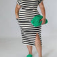 5Besties - Stripe Dress - Plus