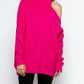 &Merci - SHOULDER-BARING TURTLENECK SWEATER