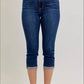 Judy Blue - High Waist Capri with cuff