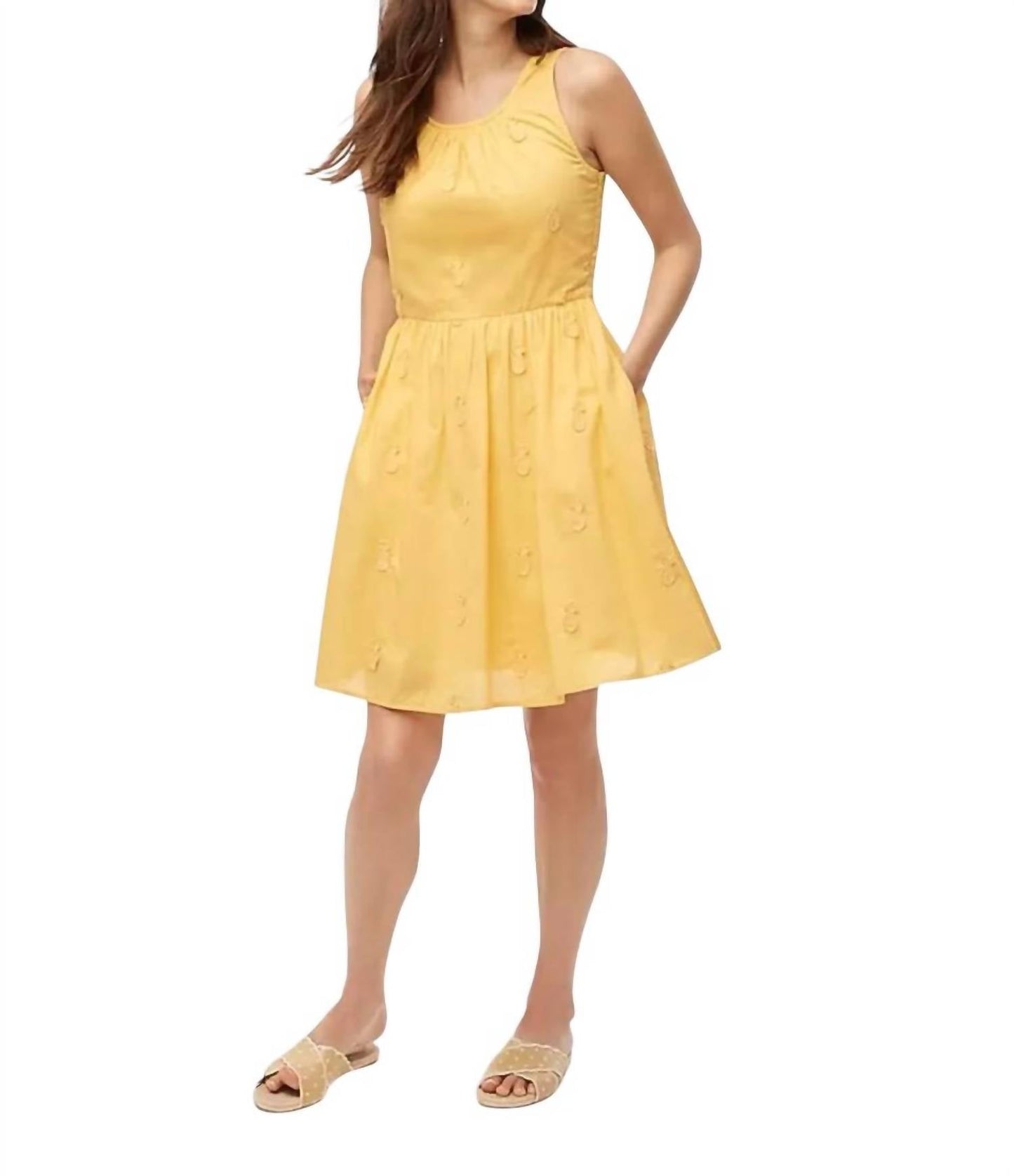 J.Crew - Pineapple Sleeveless Dress