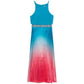 Rare Editions Women s Ombre Pleated Skirt Blue Size 10