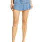 Veronica Beard Lavelle Ruffle Denim Skirt in Durango, Size 16