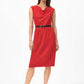 Brooks Brothers - Cap Sleeve Belted Cowl Neck Dress