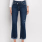 Vervet By Flying Monkey - High Rise Crossover Waistband Kick Flare Jeans