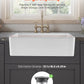 Fireclay Farmhouse Sink 32.5 Inch White Workstation