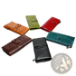 First Layer Cowhide Leather Zipper Tri-fold Wallet