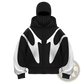Flame Graphic Balaclava Hooded Zip Up Jacket