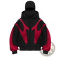 Flame Graphic Balaclava Hooded Zip Up Jacket